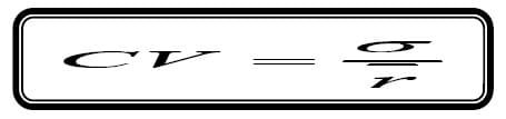 co-efficient of variation formula