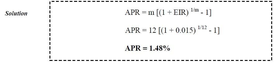 annual percentage rate example