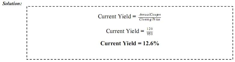 current yield example