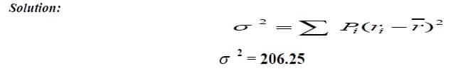 variance example