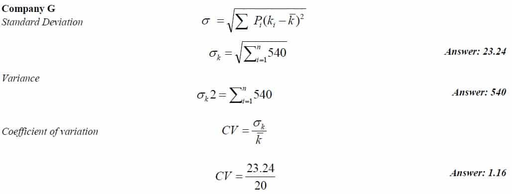 standard deviation formula