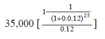present value of annuity formula